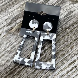 Black & White Acrylic Earrings